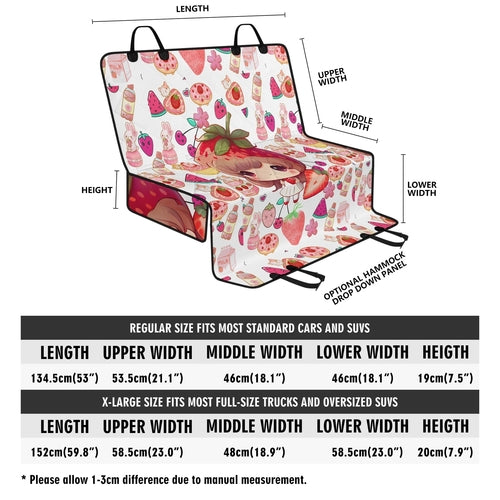 Strawberry Car Pet Seat Cover